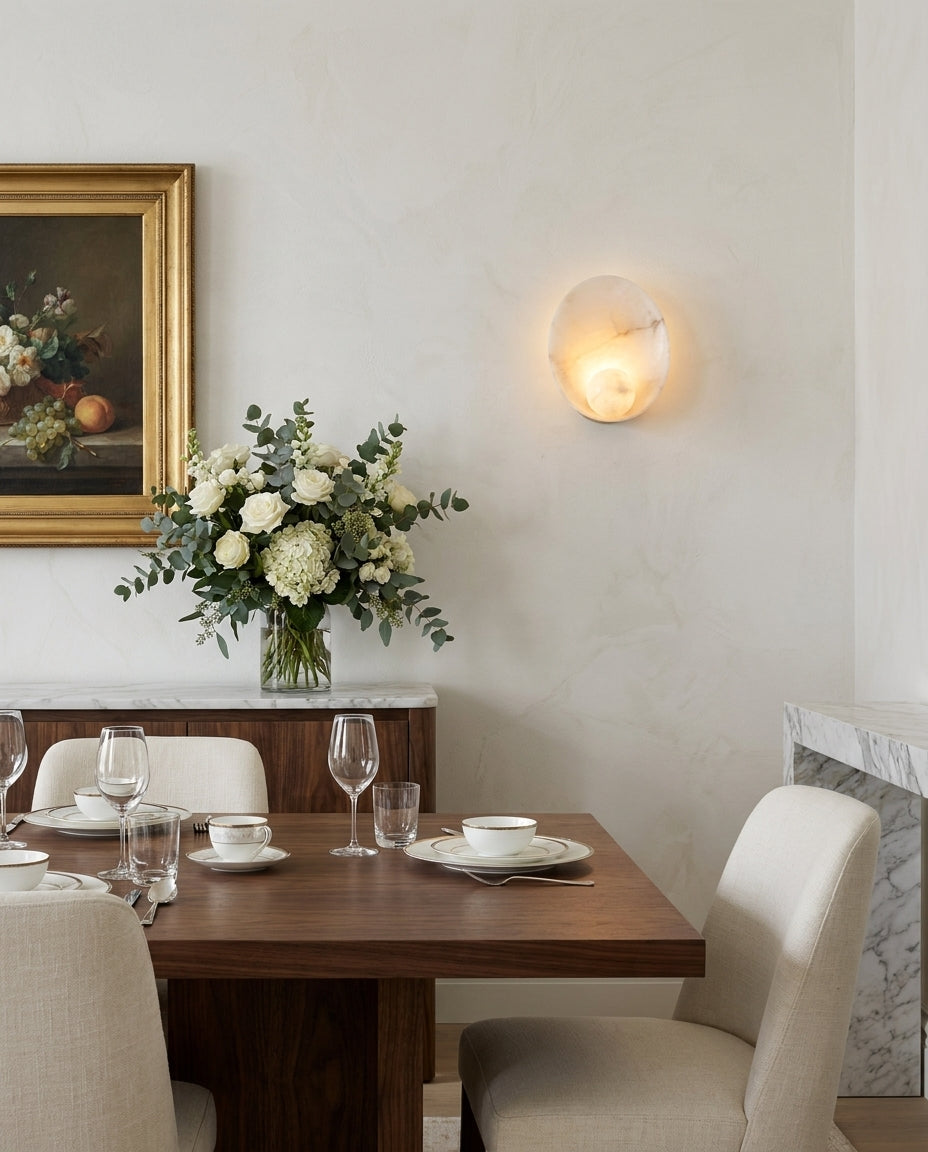 Quillstone Albasten wandlamp