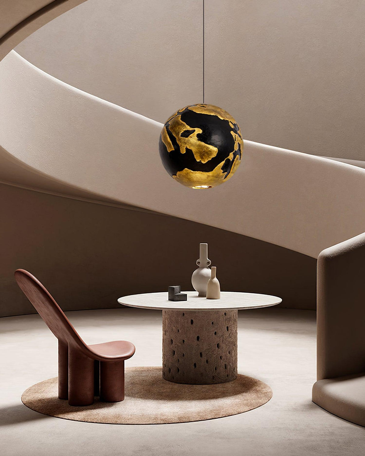Alzorila Moderne minimalistische Noordse kunst hanglamp van composiet