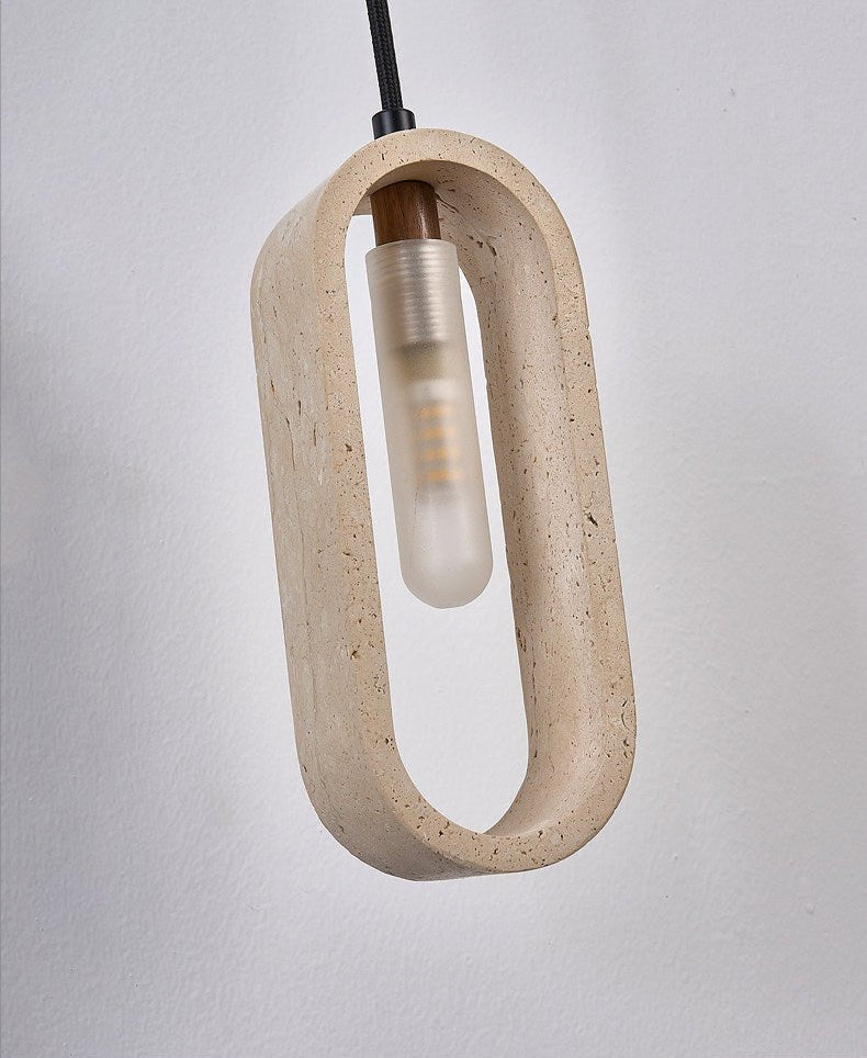 Seraelle hanglamp van geel travertin