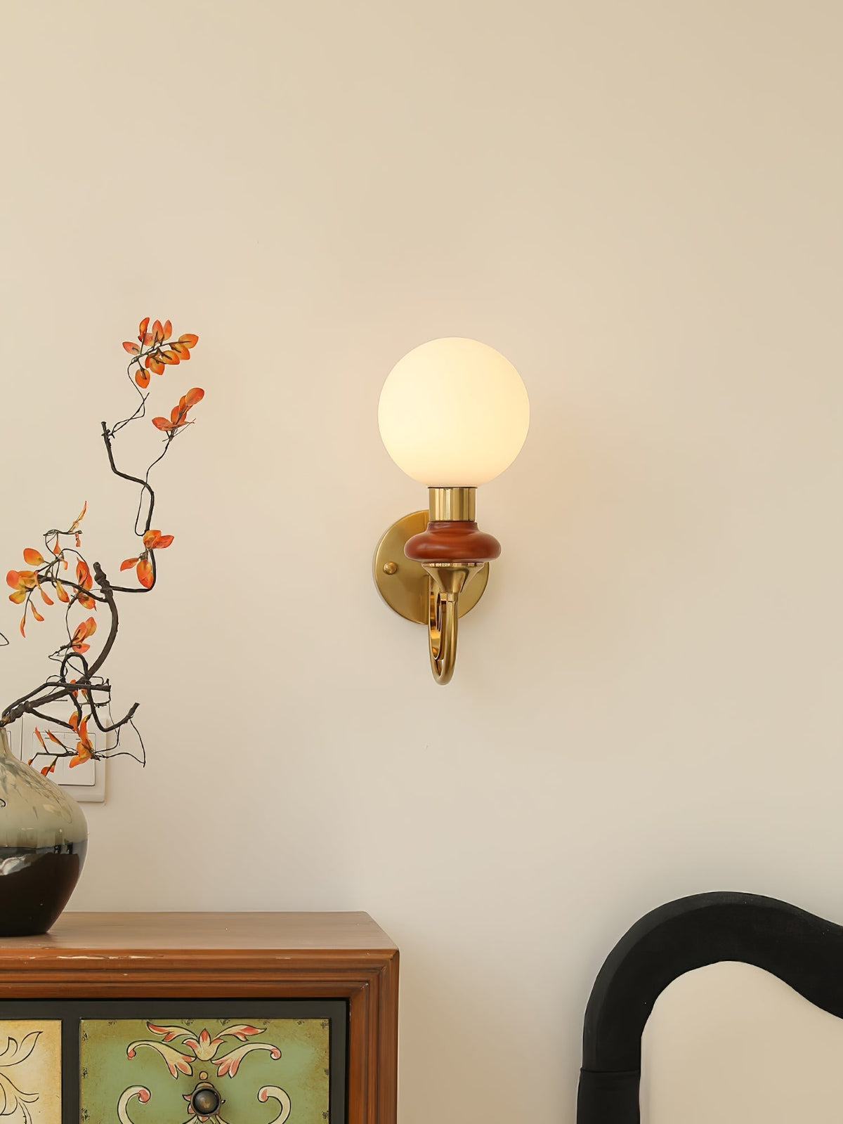 Bela Premium Noordse kunst glazen wandlamp