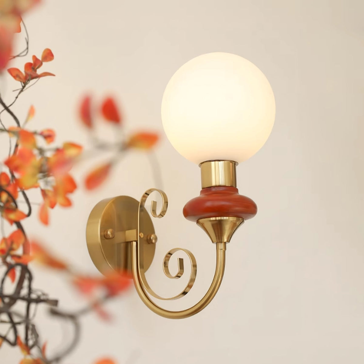 Bela Premium Noordse kunst glazen wandlamp