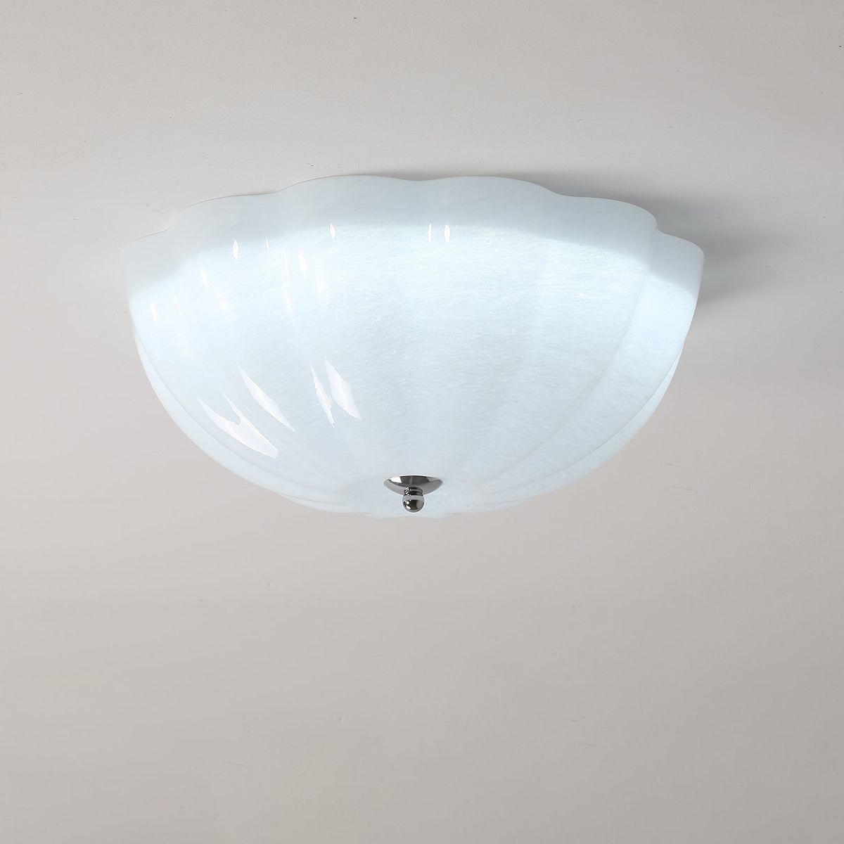 Uphaara Moderne minimalistische plafondlamp met opal glazen kap