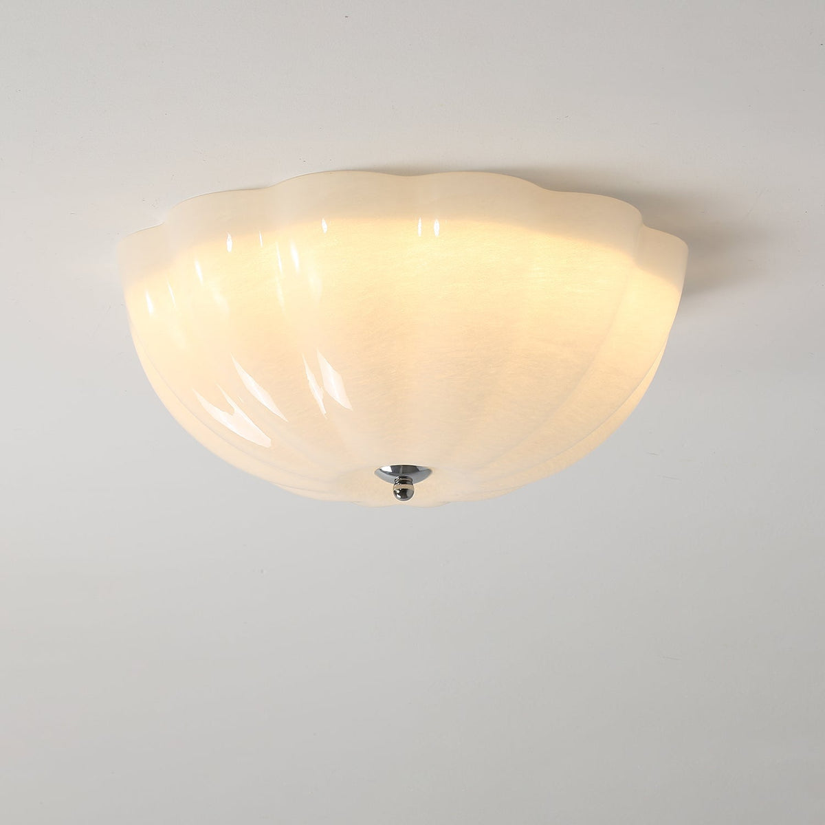 Uphaara Moderne minimalistische plafondlamp met opal glazen kap
