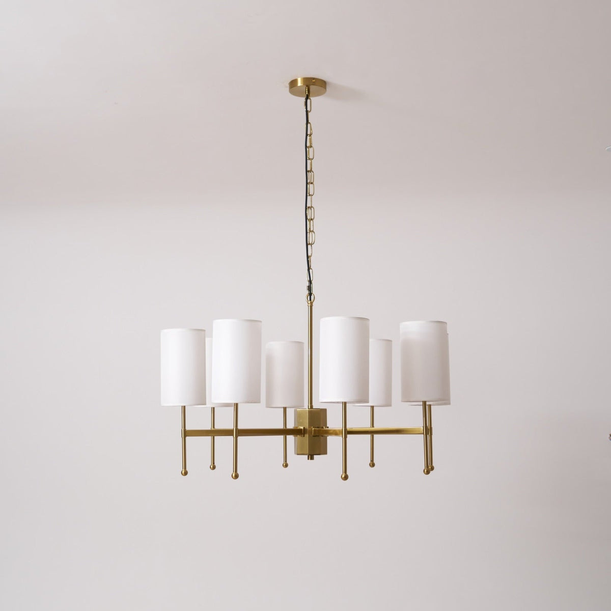 Ulcarisra Traditionele Vintage Kroonluchter van messing met Stoffen