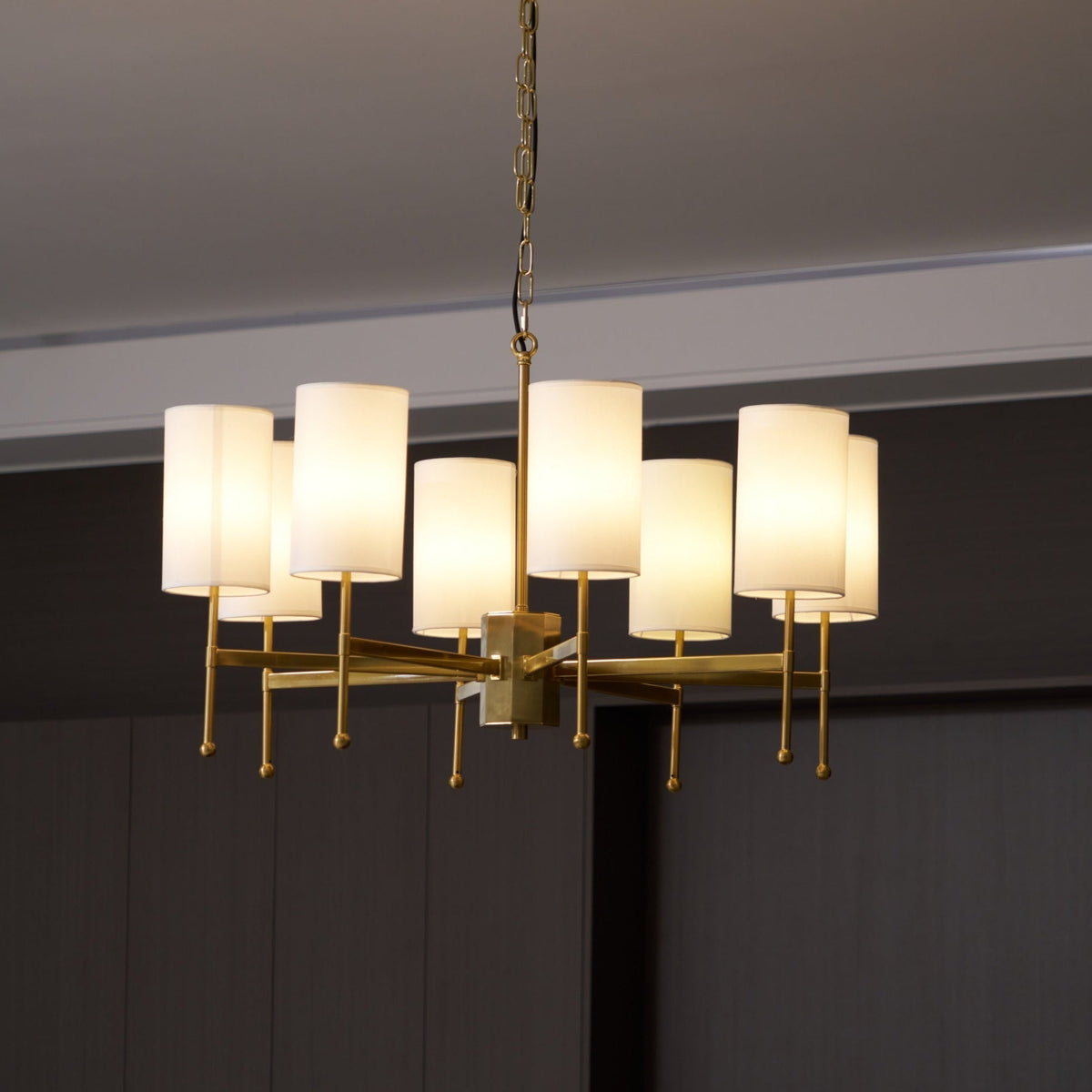 Ulcarisra Traditionele Vintage Kroonluchter van messing met Stoffen