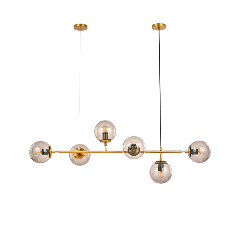 Yorvin hanglamp orb messing glas voor woonkamer