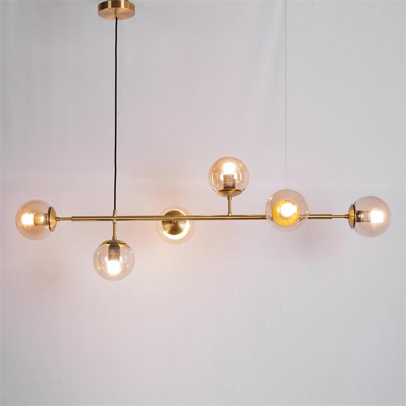 Yorvin hanglamp orb messing glas voor woonkamer