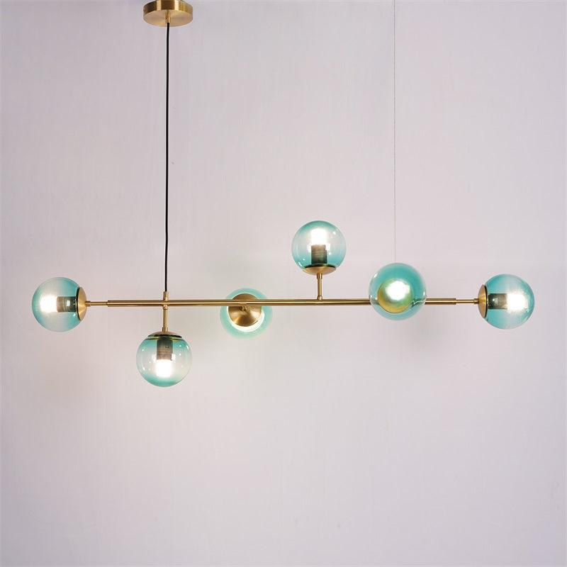 Yorvin hanglamp orb messing glas voor woonkamer