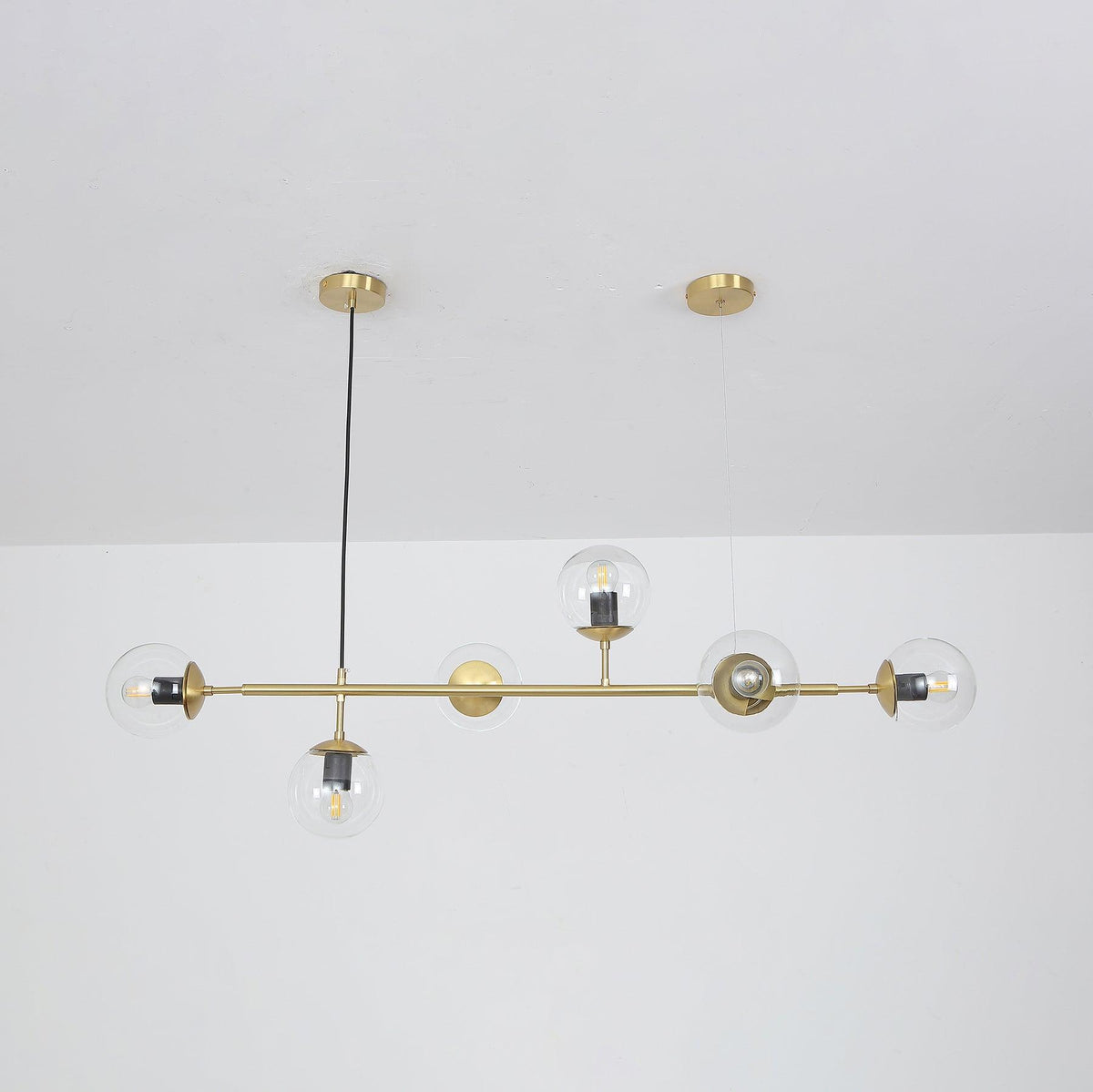 Yorvin hanglamp orb messing glas voor woonkamer