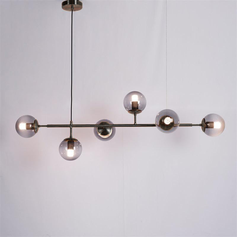 Yorvin hanglamp orb messing glas voor woonkamer