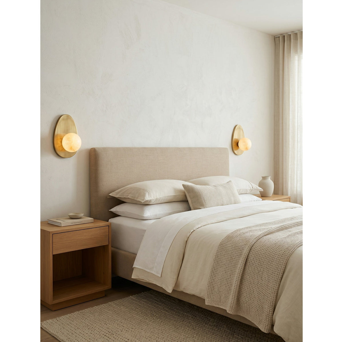 Orlisse wandlamp van albast