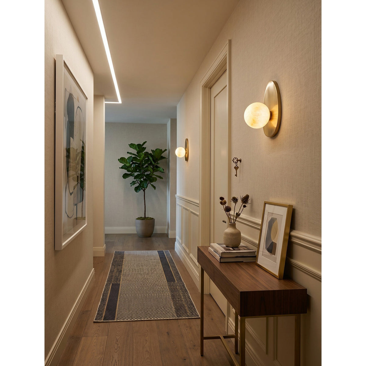 Orlisse wandlamp van albast