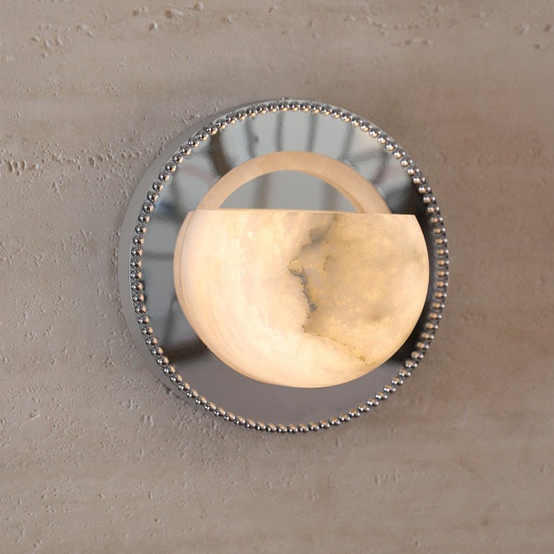 Albarelia Pearl albasten wandlamp