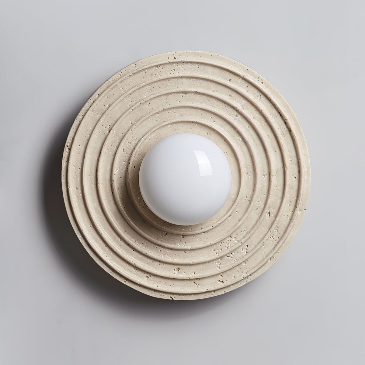 Zelirara Concentric travertin wandlamp