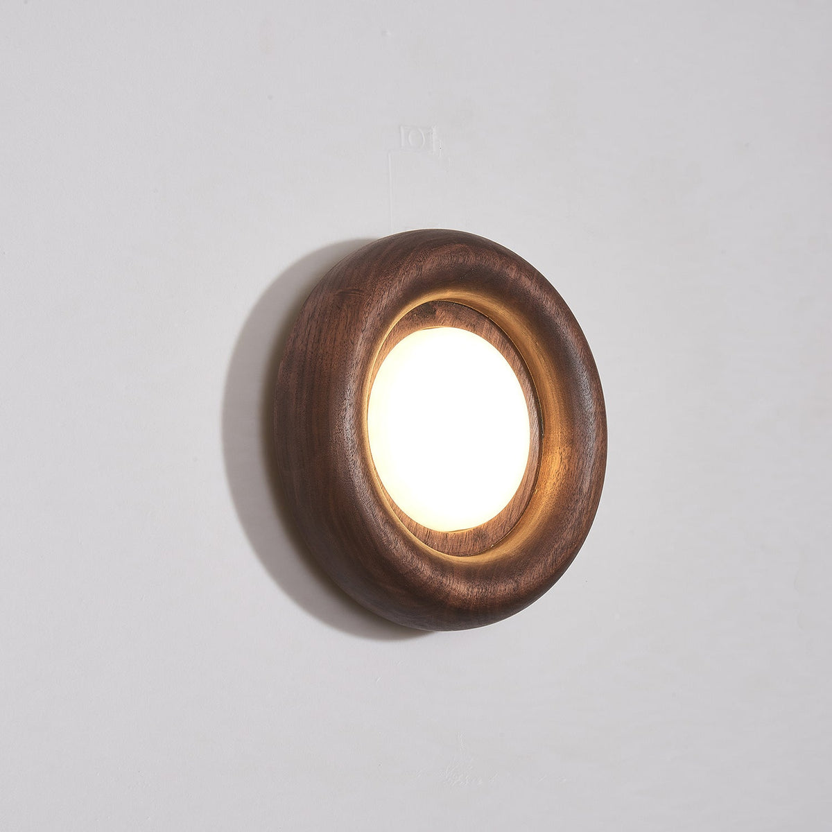 Elvirette wandlamp met Houten Frame en Acryl Lampenkap