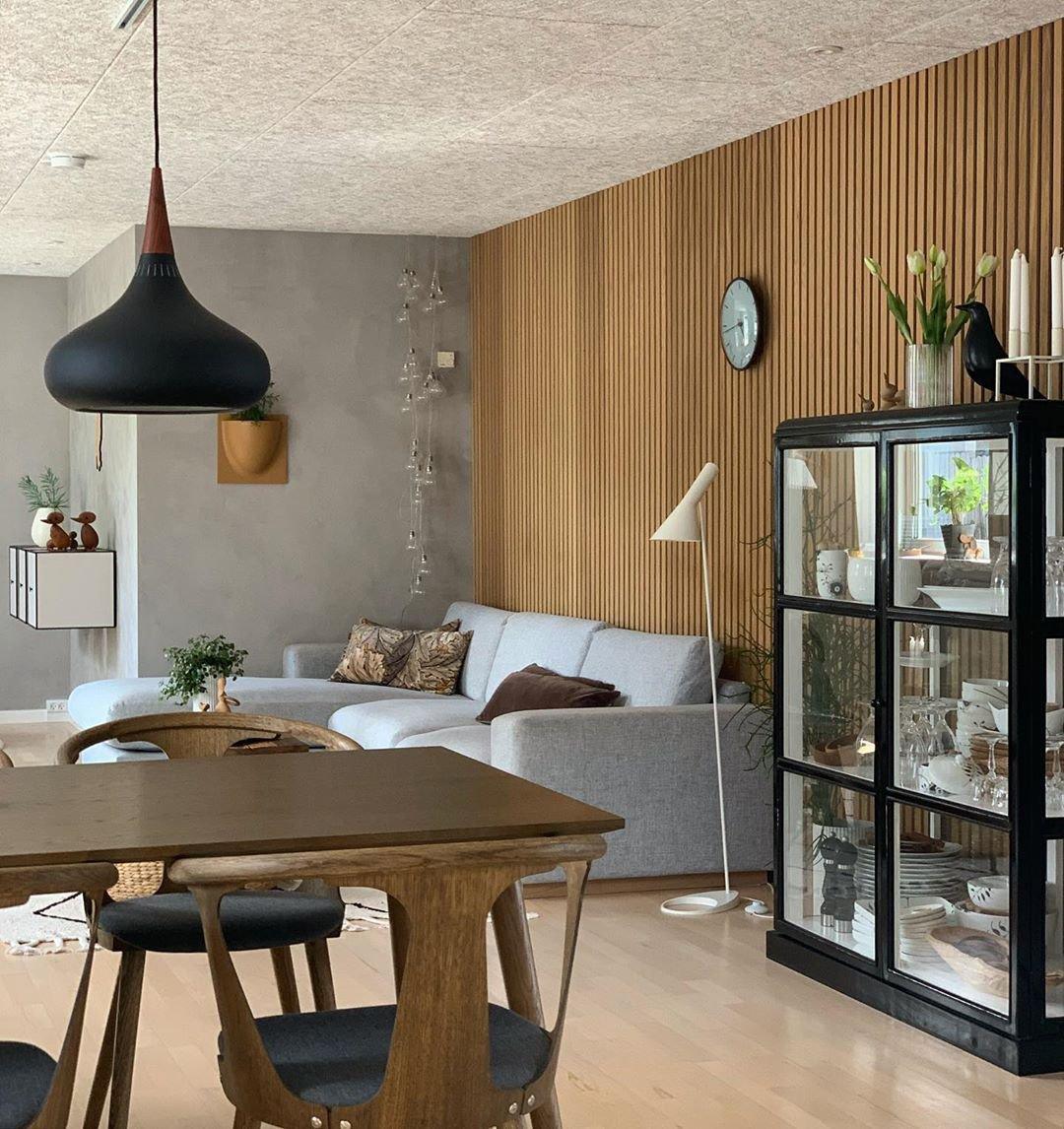 Aelorn Aluminium- en houten industriële hanglamp