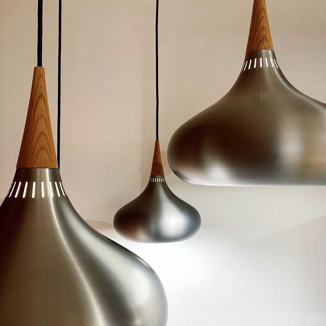 Aelorn Aluminium- en houten industriële hanglamp