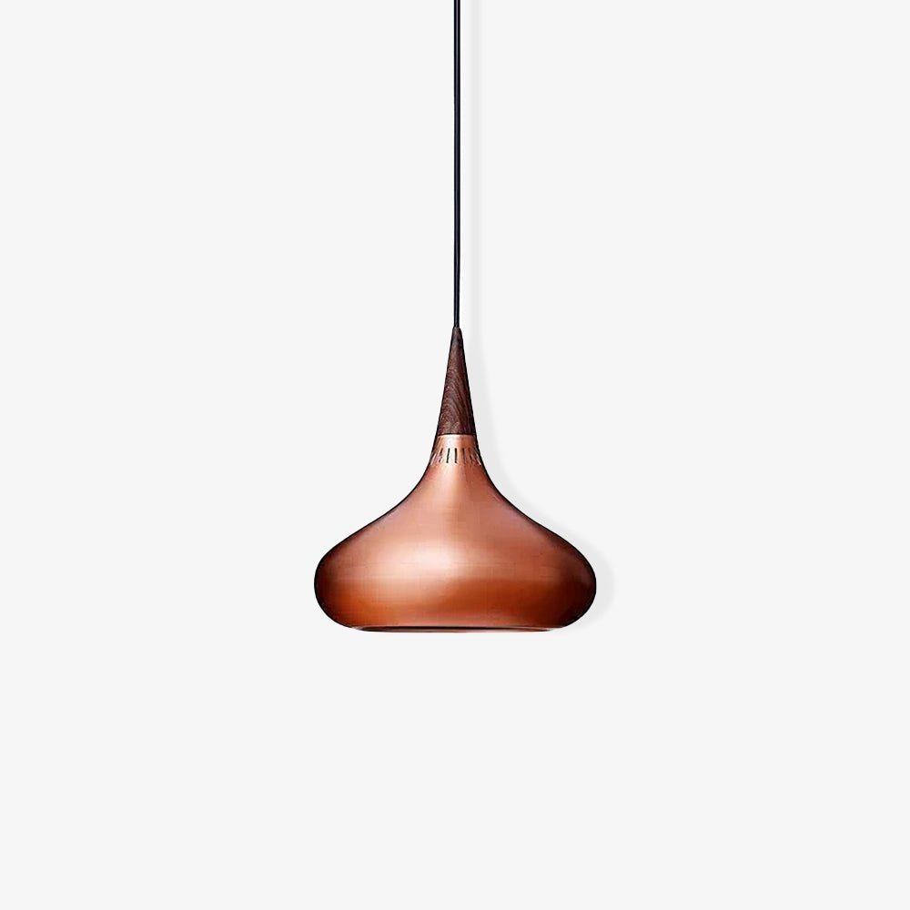 Aelorn Aluminium- en houten industriële hanglamp