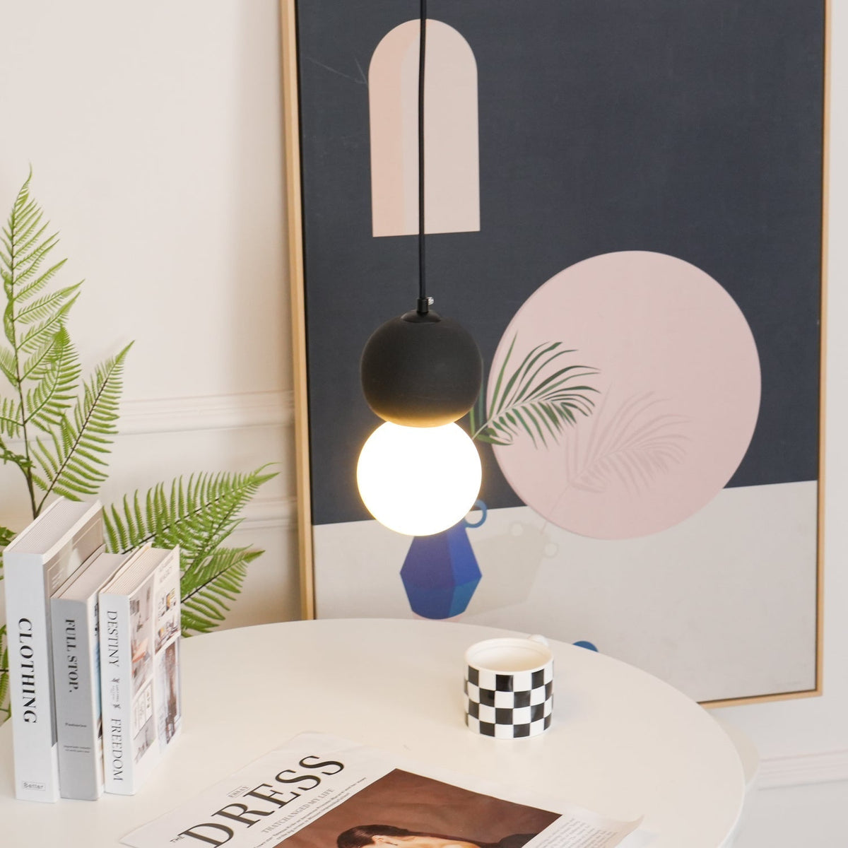 Joss Cement minimalistisch hanglamp
