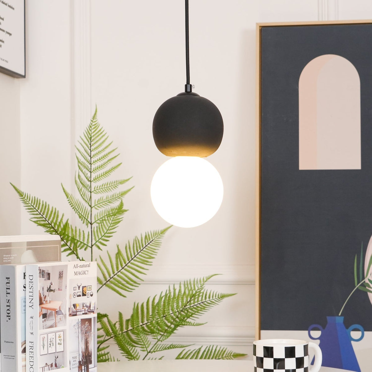 Joss Cement minimalistisch hanglamp