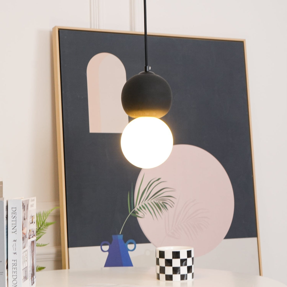 Joss Cement minimalistisch hanglamp