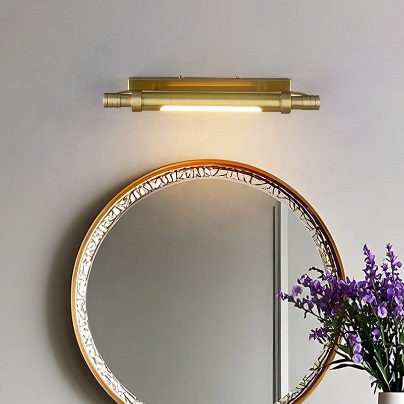 Aurelaria wandlamp met messing balk