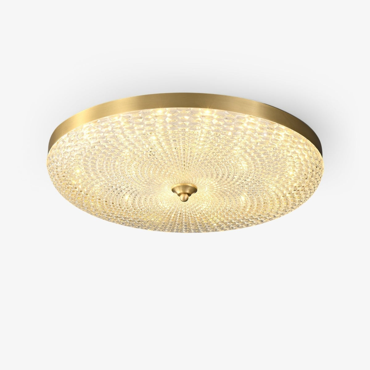 Orlena moderne minimalistische plafondlamp van messing en acryl