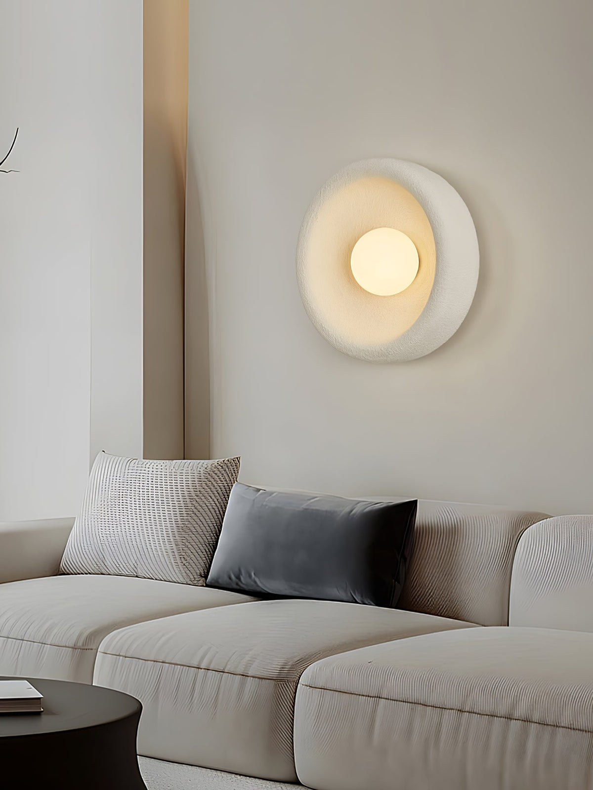 Evvinora modern Minimalistisch Halo Glas Wandlamp