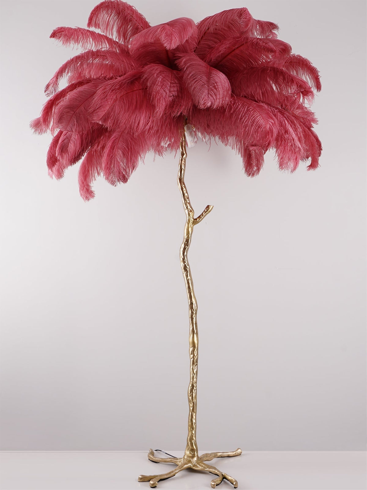 Selis Feather messing vloerlamp