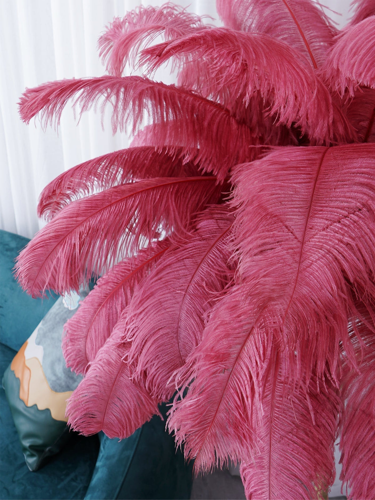 Selis Feather messing vloerlamp