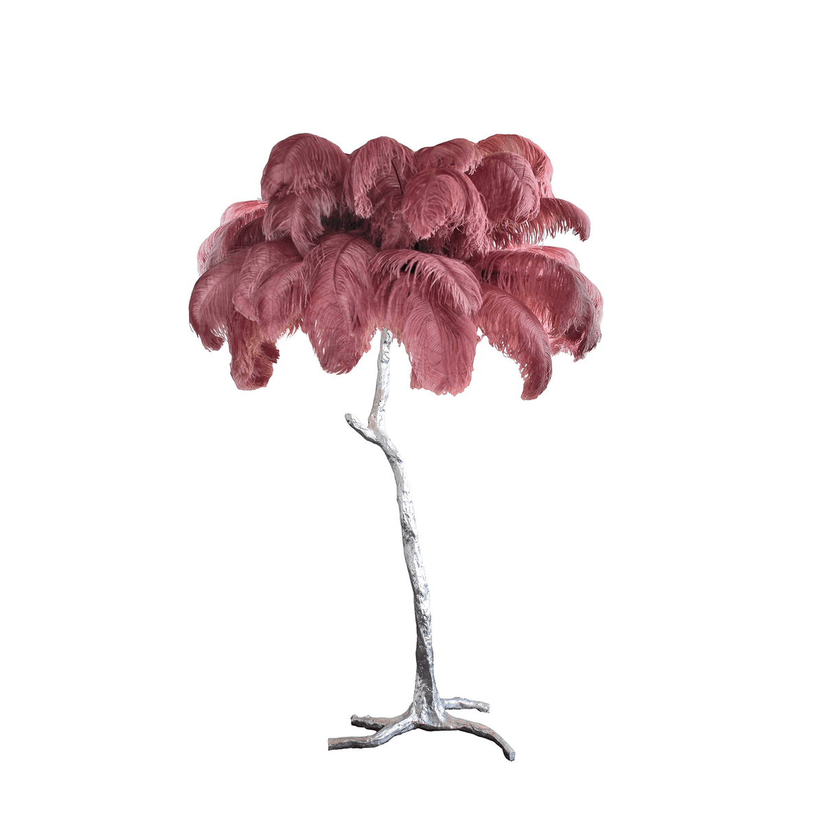 Selis Feather messing vloerlamp