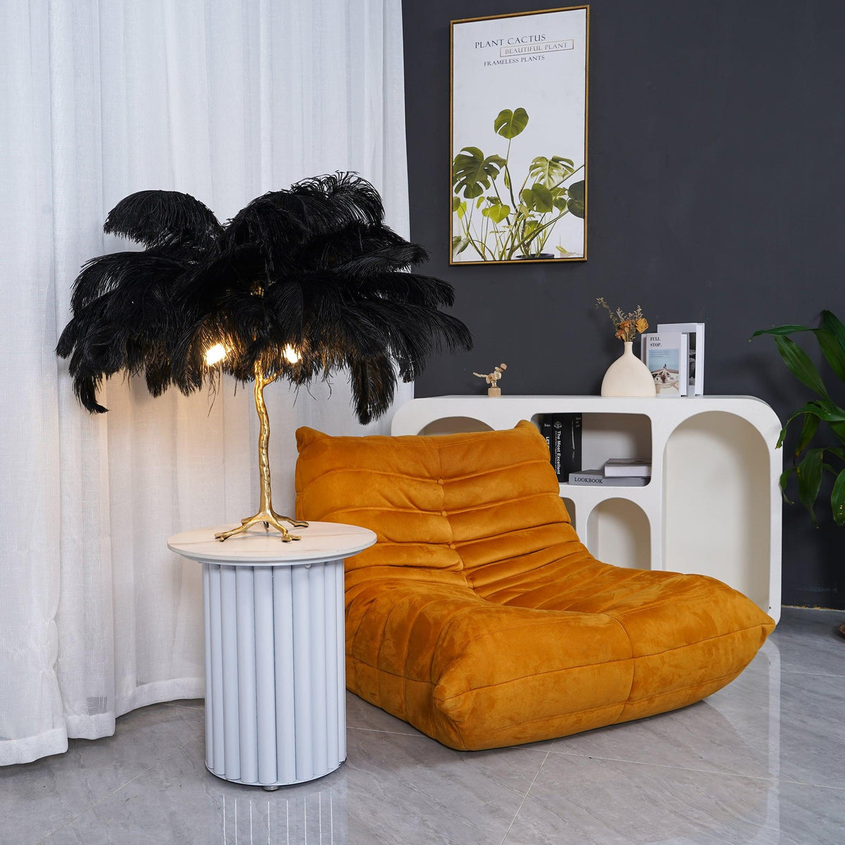 Ostrich tafellamp