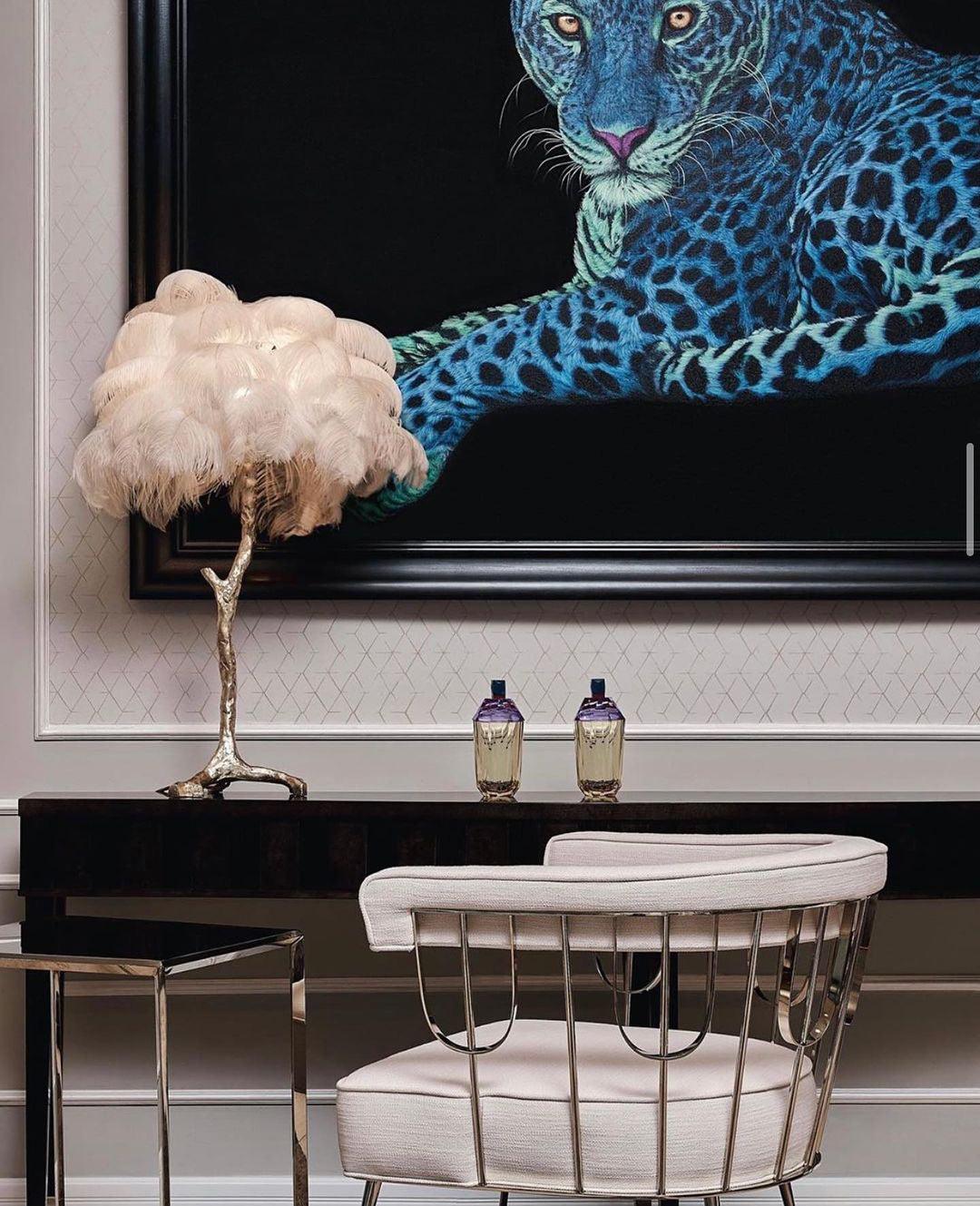Ostrich tafellamp