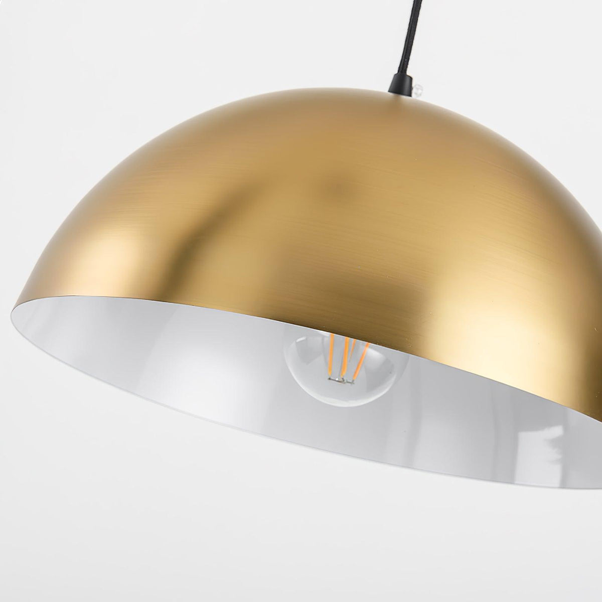 Lumirette messing vloerlamp met boogarm