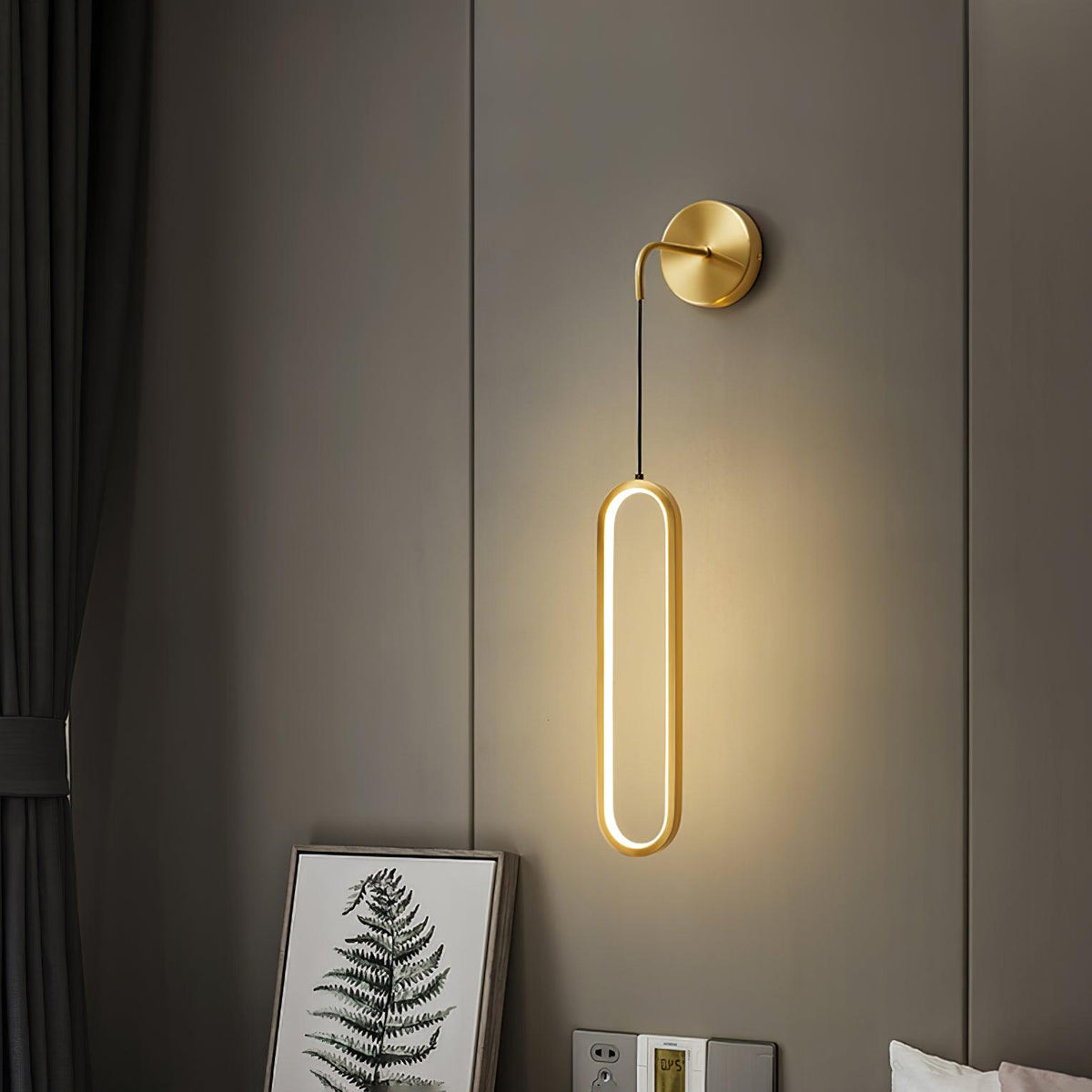 Solisenne Aven LED messing wandlamp