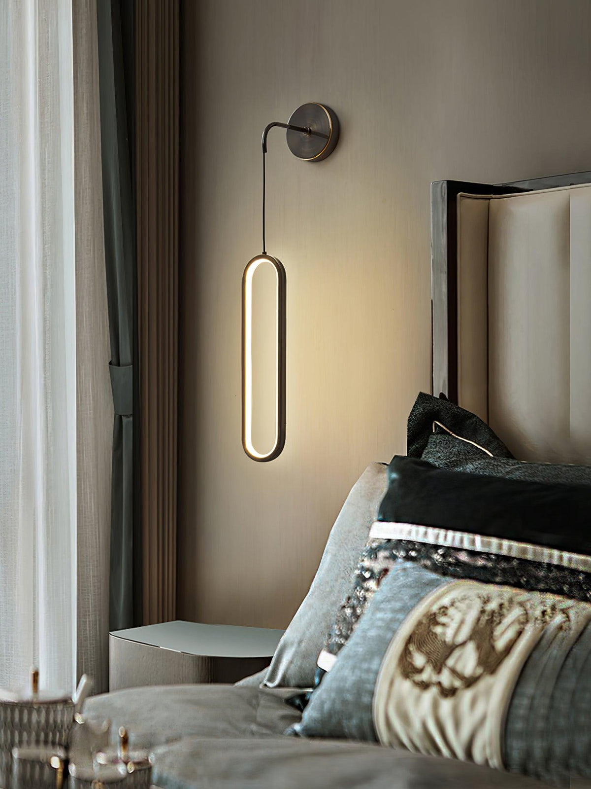 Solisenne Aven LED messing wandlamp
