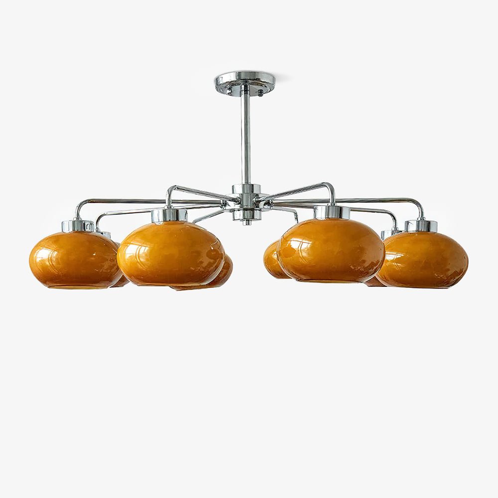 Liorenira Kroonluchter glas chroom Geometrisch Retro