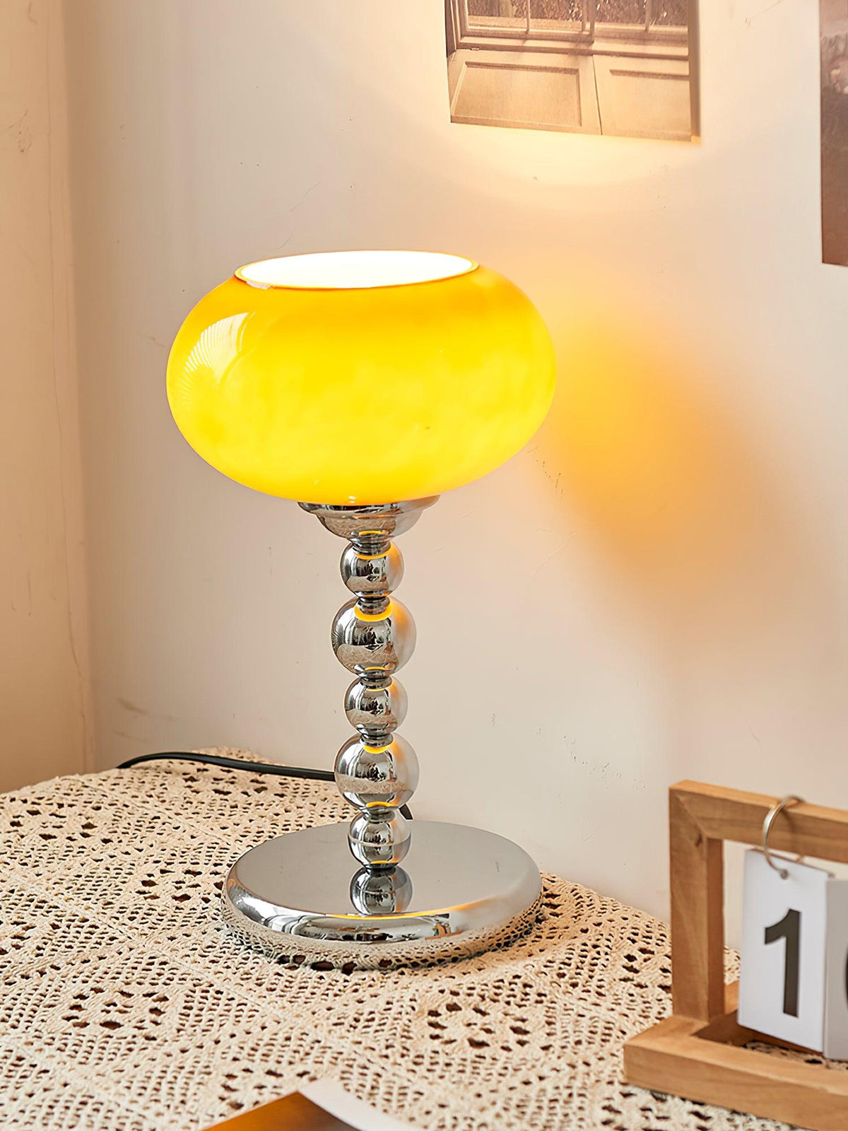 Lioruira moderne tafellamp in chrome