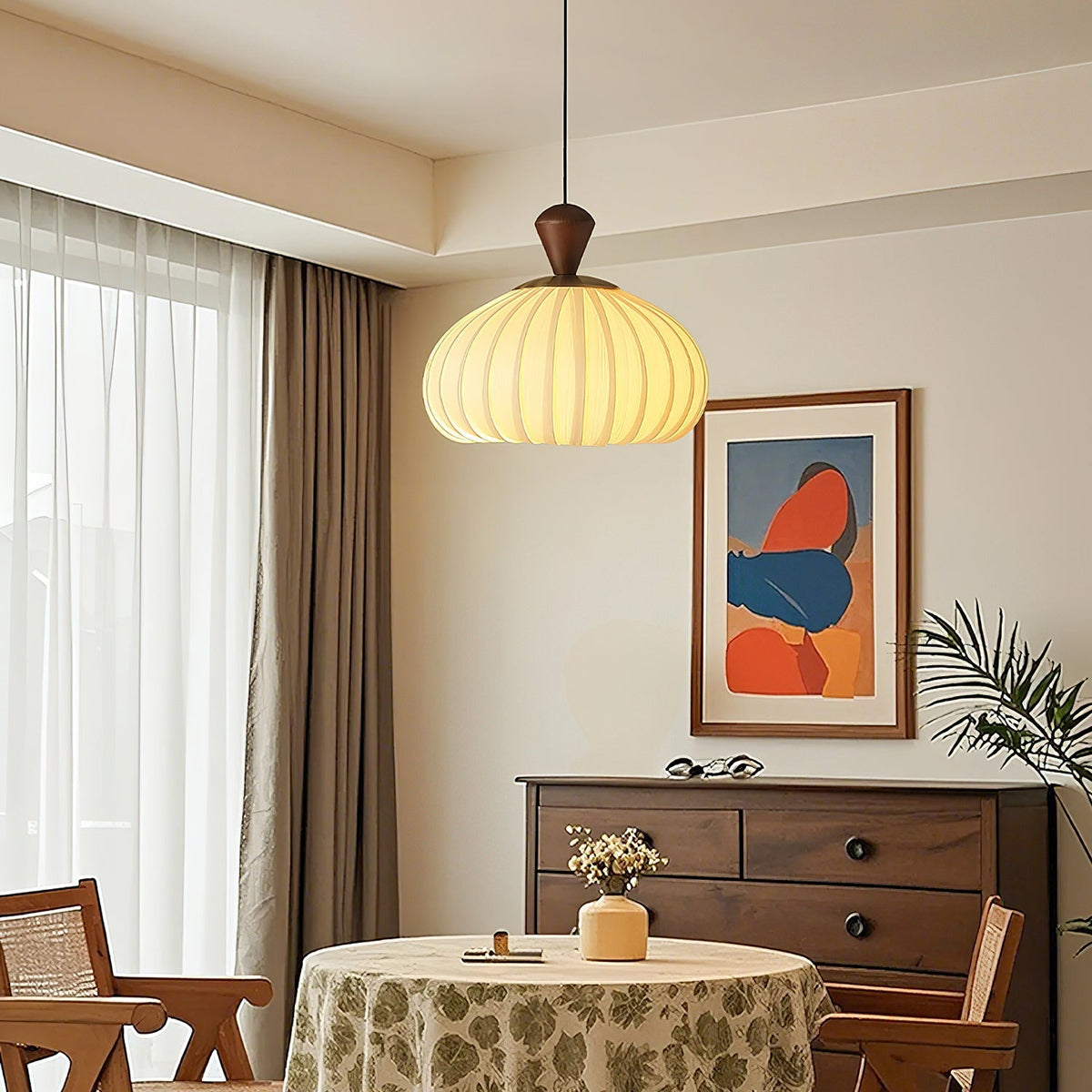 Evaryn geplooide hanglamp