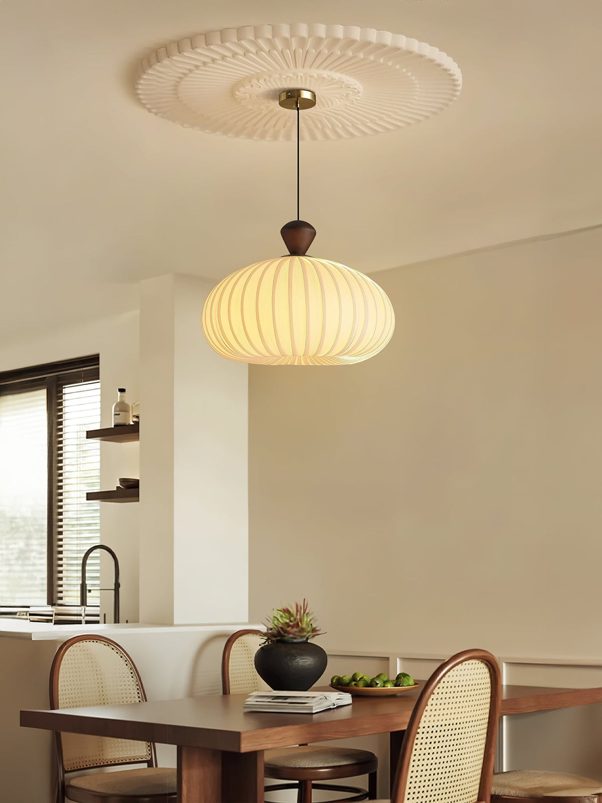 Evaryn geplooide hanglamp