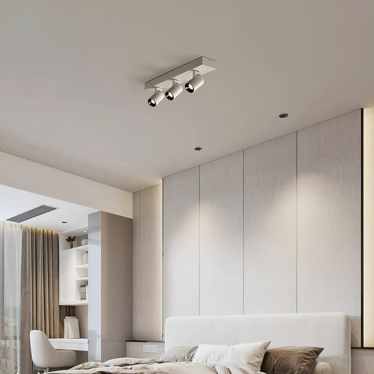 Falis POG-plafondlamp dubbel lineair met verstelbare spots
