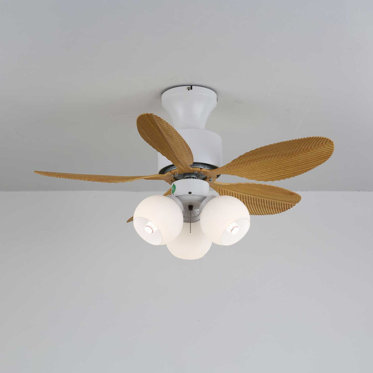 Althea Vintage Houten Plafondventilator met Verlichting