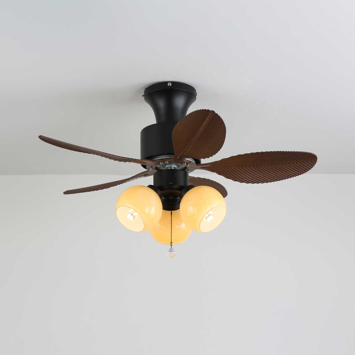 Althea Vintage Houten Plafondventilator met Verlichting