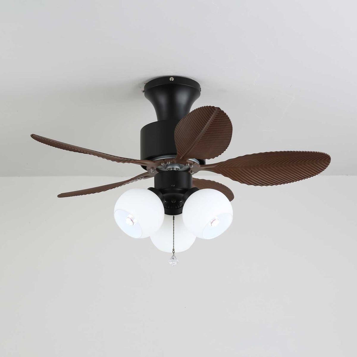 Althea Vintage Houten Plafondventilator met Verlichting