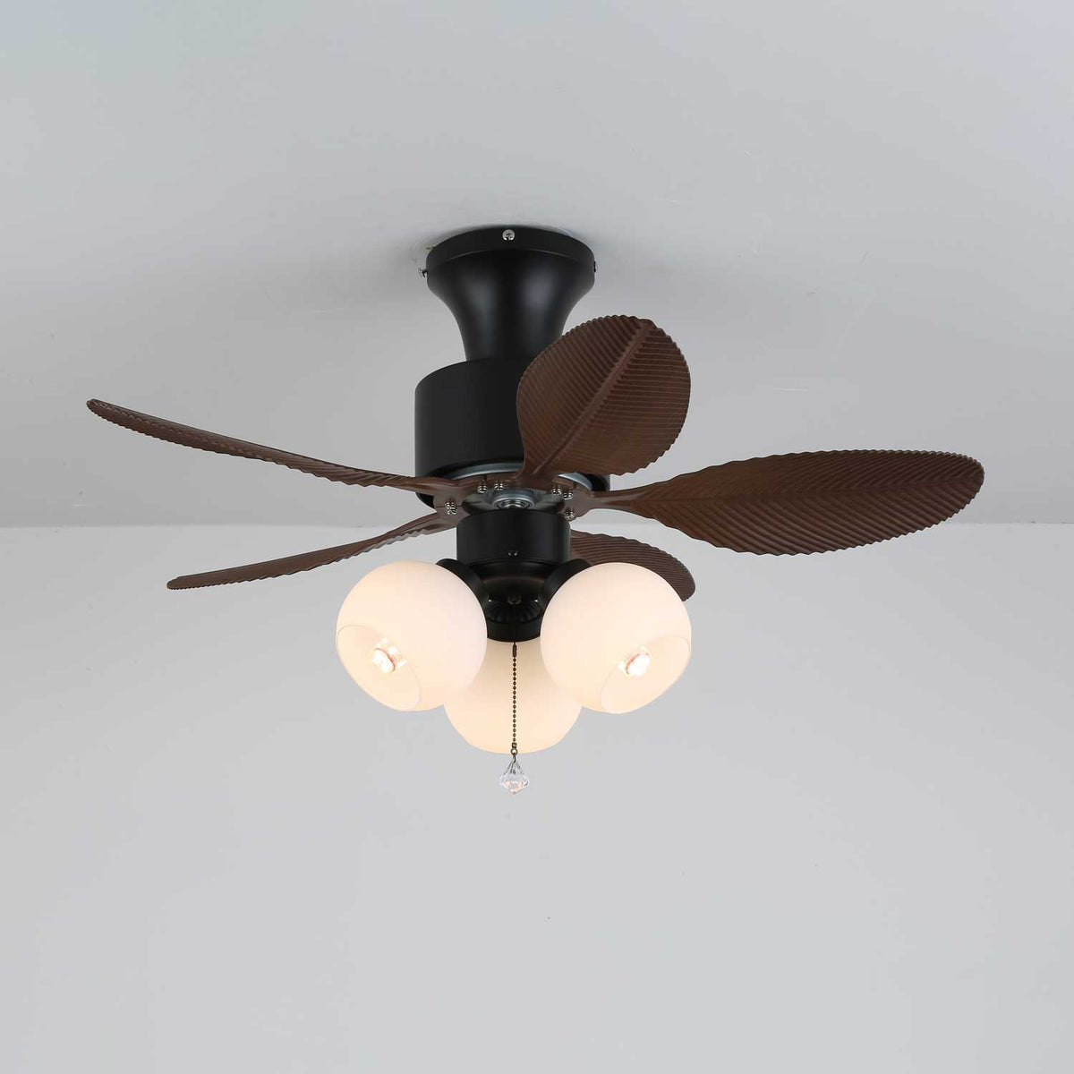 Althea Vintage Houten Plafondventilator met Verlichting