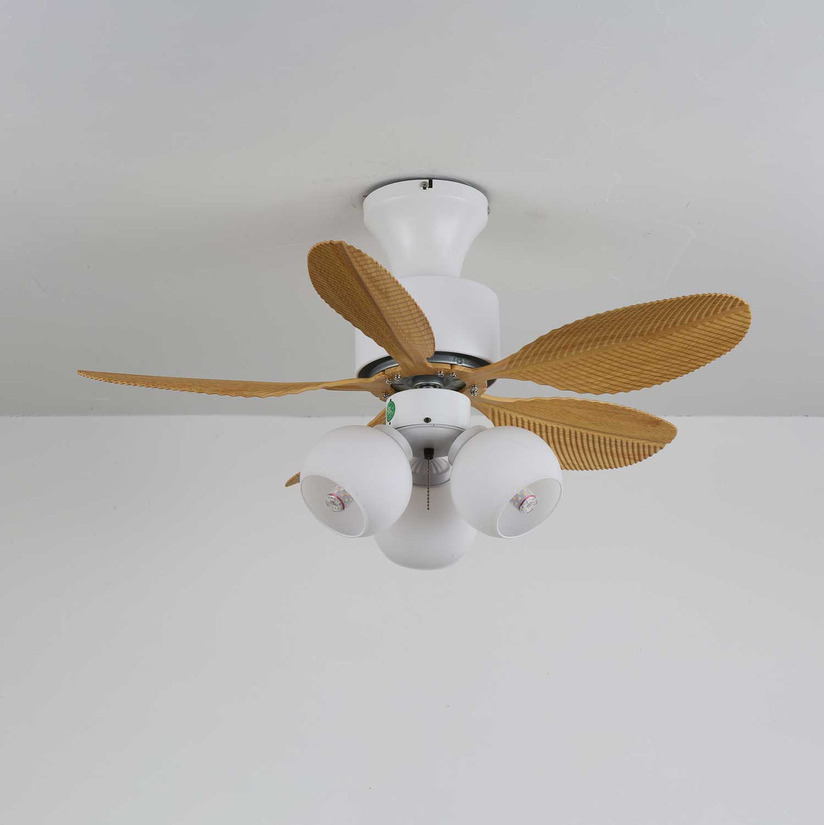 Althea Vintage Houten Plafondventilator met Verlichting