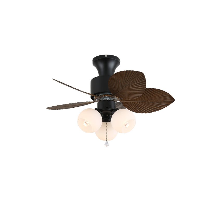 Celoine Tropische plafondventilator met verlichting van glas