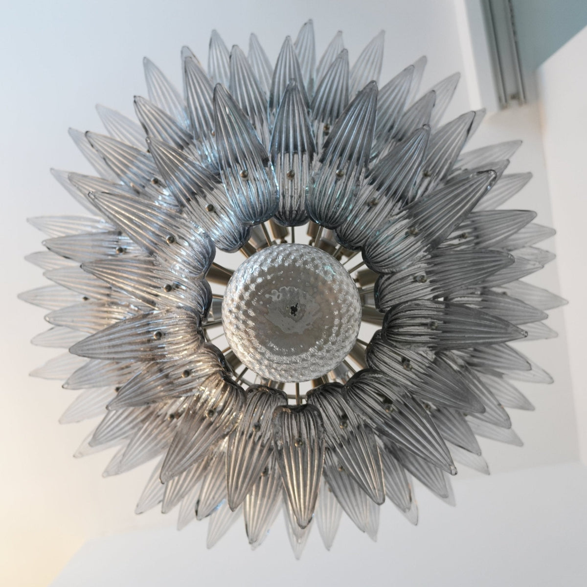 Eirivelle kroonluchter Murano-glas palmbladeren niveaus