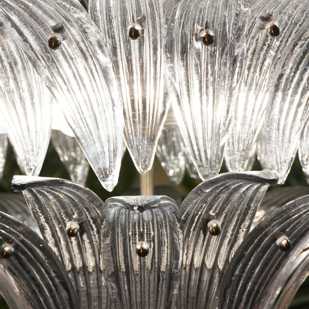 Eirivelle kroonluchter Murano-glas palmbladeren niveaus