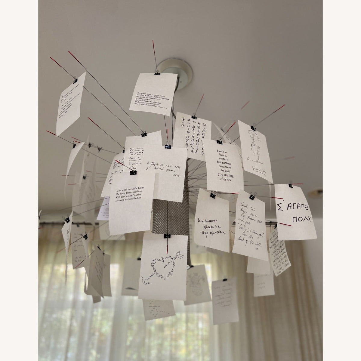 Luninena papier kroonluchter